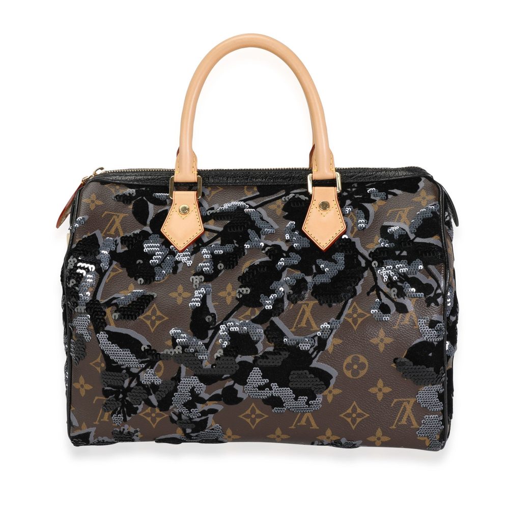 Louis Vuitton Monogram Canvas Fleur De Jais Sequi… - image 1